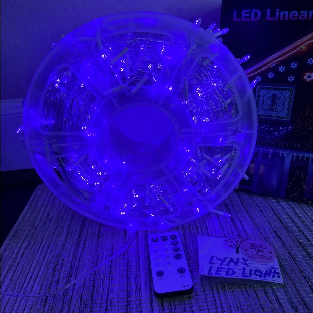 String Lights Purple and Orange Waterpoof 400ft